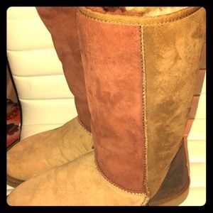 Multi-color UGG mid calf high boot